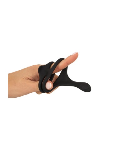 Cock & Ball Ring liquid silicone avec écarteur de périnée - Erecto